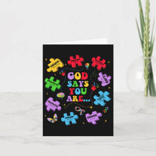 God zeg dat je autisme Christelijk Jezus Bijbelver Kaart