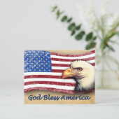 God zegenAmerika Briefkaart (Staand voorkant)