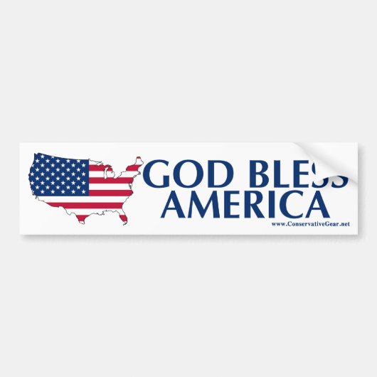 God zegenAmerika Bumpersticker (Voorkant)