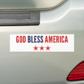 God zegenAmerika Bumpersticker (Op auto)