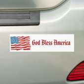 God zegenAmerika Bumpersticker (Op auto)