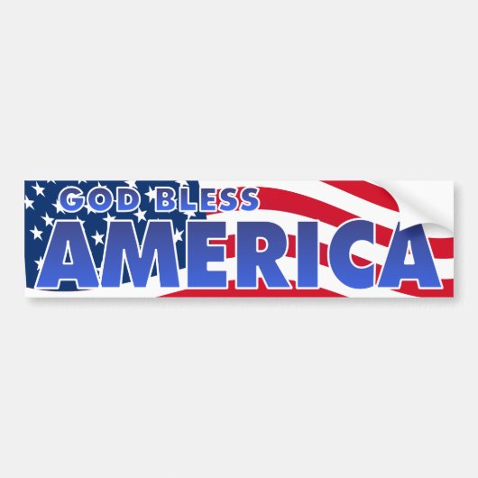 God zegenAmerika Bumpersticker (Voorkant)
