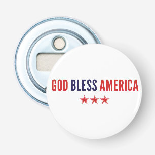 God zegenAmerika Button Flesopener