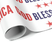 God zegenAmerika Cadeaupapier (Rol Hoek)