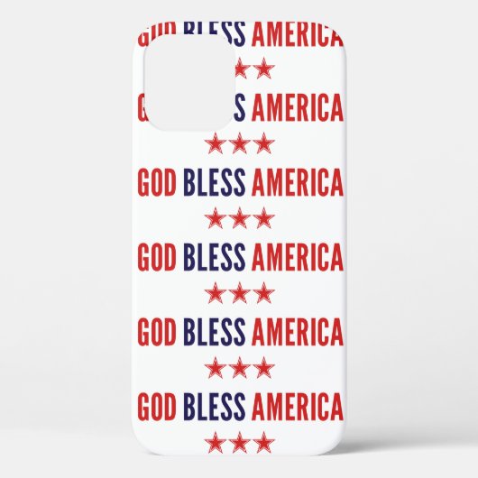 God zegenAmerika Case-Mate iPhone Case (Achterkant)