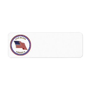 God zegenAmerika Etiket