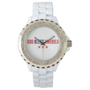 God zegenAmerika Horloge