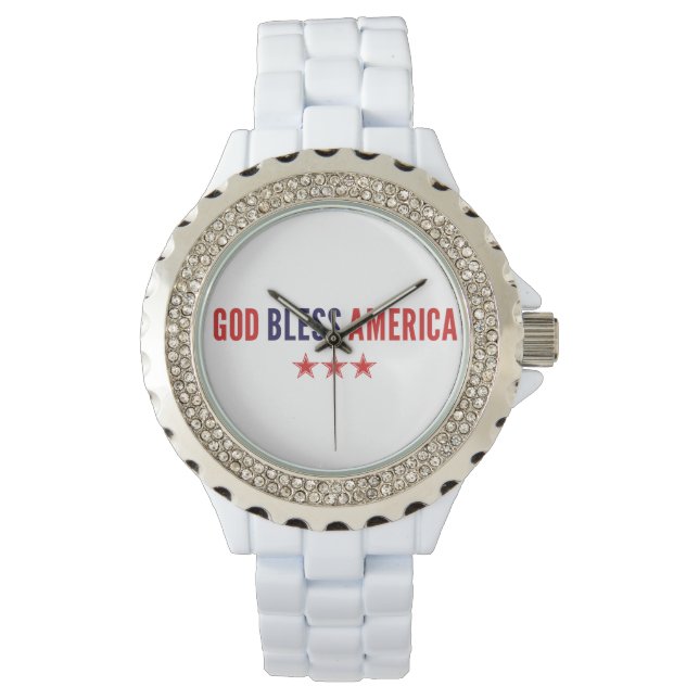 God zegenAmerika Horloge (Voorkant)