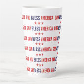 God zegenAmerika Latte Mok (Voorkant)