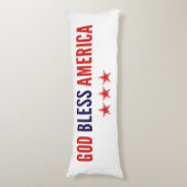 God zegenAmerika Lichaamskussen (Voorkant Verticaal)