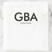 God zegenAmerika Ovale Sticker (Tas)