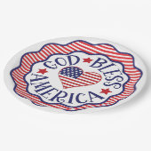 God zegenAmerika Papieren Bordje (Gekanteld)
