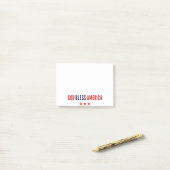 God zegenAmerika Post-it® Notes (Op bureau)