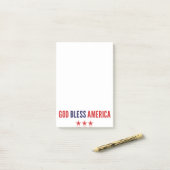 God zegenAmerika Post-it® Notes (Op bureau)