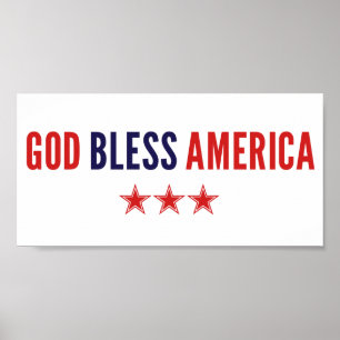 God zegenAmerika Poster