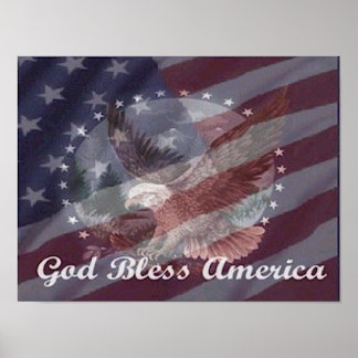 God zegenAmerika Poster