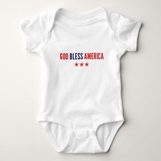 God zegenAmerika Romper (Voorkant)