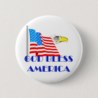 God zegenAmerika Ronde Button 5,7 Cm