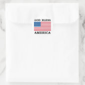 God zegenAmerika Ronde Sticker (Tas)