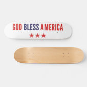 God zegenAmerika Skateboard (Horizontaal)