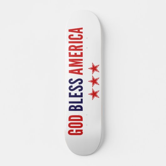 God zegenAmerika Skateboard (Voorkant)