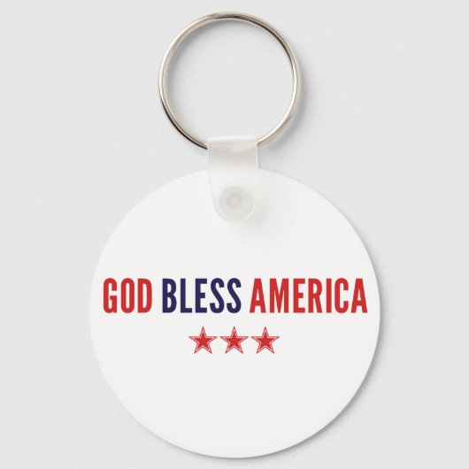 God zegenAmerika Sleutelhanger (Voorkant)