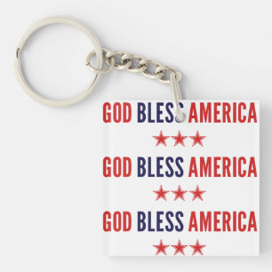 God zegenAmerika Sleutelhanger