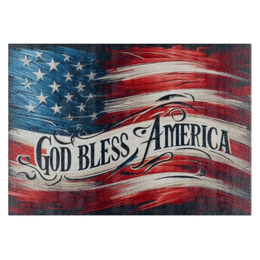 God zegenAmerika Snijplank (Voorkant)