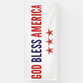 God zegenAmerika Spandoek (Verticaal)