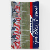 God zegenAmerika Spandoek (Verticaal)