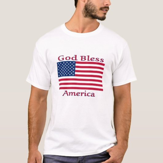 God zegenAmerika T-shirt (Voorkant)
