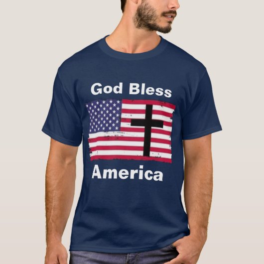 God zegenAmerika T-shirt (Voorkant)