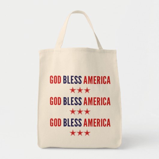 God zegenAmerika Tote Bag (Voorkant)