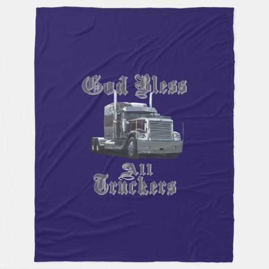 God zegene Al Trucker Fleece Blanket (Voorkant)