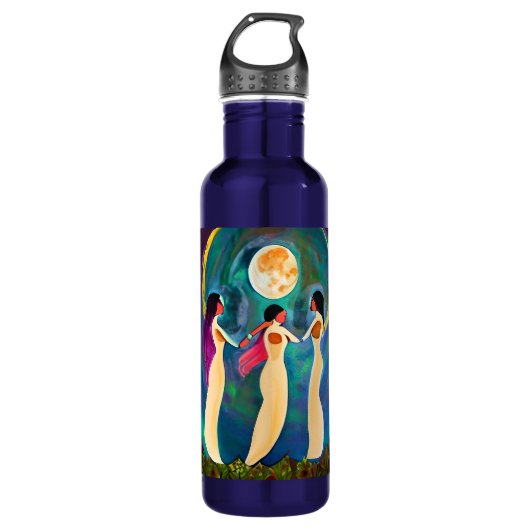 God zegene alles onder de maan waterfles  (Voorkant)