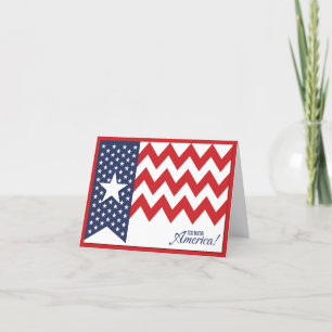 God zegene Amerika 4 juli Bedankkaart