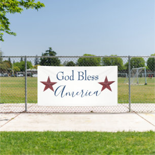 God zegene Amerika aanpasbaar Spandoek