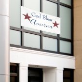 God zegene Amerika aanpasbaar Spandoek (Buitenkant Gebouw)