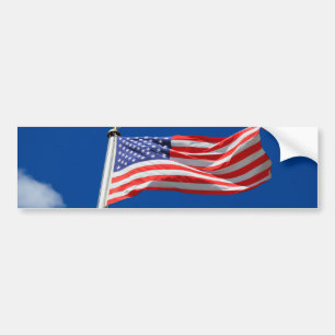 God zegene Amerika, Amerikaanse vlag, steun van Pa Bumpersticker