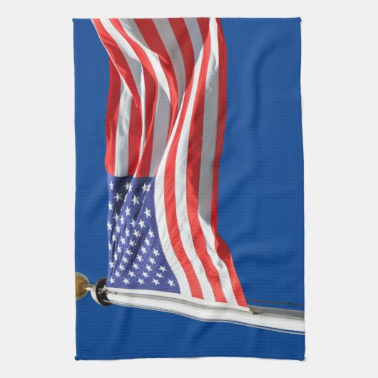 God zegene Amerika, Amerikaanse vlag, steun van Pa Theedoek (Verticaal)