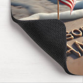 God zegene Amerika Beach teken Muismat (Hoek)