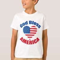 God zegene Amerika Christelijk 4 juli Kinder