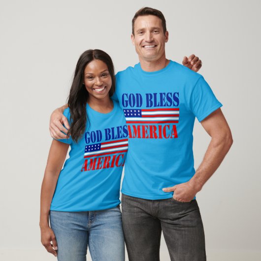 God zegene Amerika Classic Patriottisch T-shirt (Unisex)