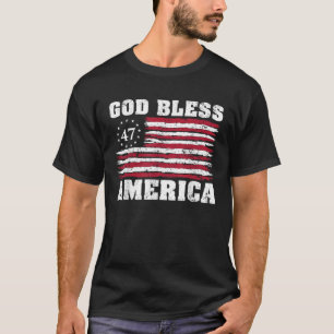God zegene Amerika de VS Trump T-shirt