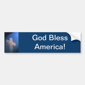 God zegene Amerika!  Giften en kleren Bumpersticker