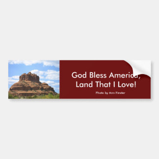 God zegene Amerika, land waar ik van hou! Bumpersticker