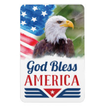 God zegene Amerika met vlag