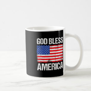 God zegene Amerika Patriottisch Gelukkig 4 juli vo Koffiemok