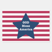 God zegene Amerika rood wit en blauw Inpakpapier Vel (Voorkant 3)
