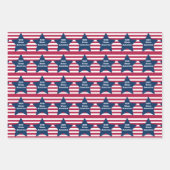 God zegene Amerika rood wit en blauw Inpakpapier Vel (Voorkant)